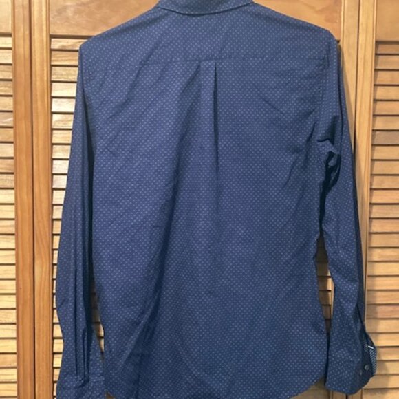 Men's Denim & Flower Long Sleeve Button Up Shirt Med Pre-Owned - Picture 6 of 7